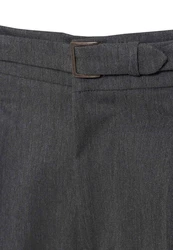 Antioch 7/8-Strandhose High Waist Pleated Trousers Dunkelgrau/Grau/Hellgrau