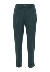 Antioch 7/8-Strandhose High Waist Pleated Trousers Dunkelgrün/Grün/Türkis