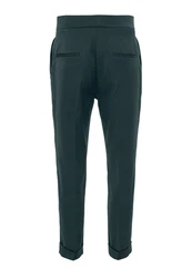 Antioch 7/8-Strandhose High Waist Pleated Trousers Dunkelgrün/Grün/Türkis