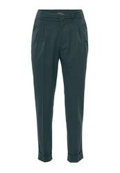 Antioch 7/8-Strandhose High Waist Pleated Trousers Dunkelgrün/Grün/Türkis