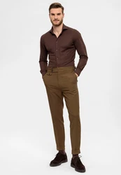 Antioch 7/8-Strandhose Pleated Trousers Khaki/Braun
