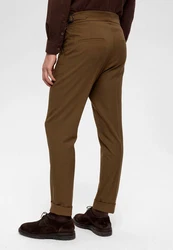 Antioch 7/8-Strandhose Pleated Trousers Khaki/Braun