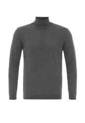 Antioch Sweatshirt Turtleneck Dunkelgrau/Grau/Hellgrau