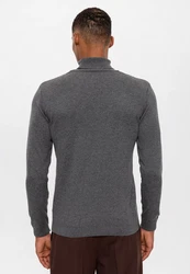 Antioch Sweatshirt Turtleneck Dunkelgrau/Grau/Hellgrau