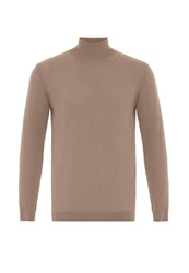 Antioch Sweatshirt Turtleneck Braun/Beige/Khaki/Grau