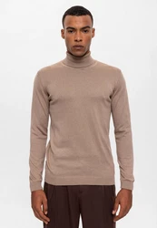Antioch Sweatshirt Turtleneck Braun/Beige/Khaki/Grau