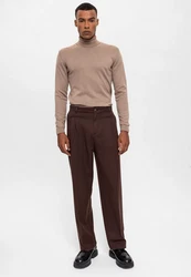 Antioch Sweatshirt Turtleneck Braun/Beige/Khaki/Grau