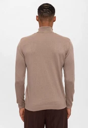 Antioch Sweatshirt Turtleneck Braun/Beige/Khaki/Grau