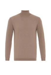 Antioch Sweatshirt Turtleneck Braun/Beige/Khaki/Grau