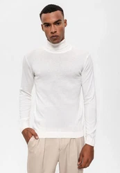 Antioch Sweatshirt Turtleneck Weiß/Creme/Grau