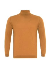Antioch Sweatshirt Turtleneck Braun/Gelb/Orange