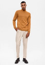 Antioch Sweatshirt Turtleneck Braun/Gelb/Orange