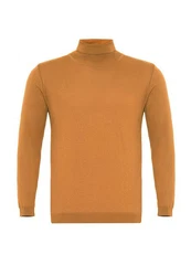 Antioch Sweatshirt Turtleneck Braun/Gelb/Orange