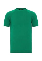 Antioch Poloshirt Mock Turtleneck Kurzarm Grün/Dunkelgrün/Neonfarben/Türkis