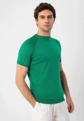 Antioch Poloshirt Mock Turtleneck Kurzarm Grün/Dunkelgrün/Neonfarben/Türkis