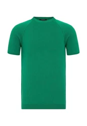 Antioch Poloshirt Mock Turtleneck Kurzarm Grün/Dunkelgrün/Neonfarben/Türkis