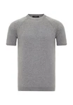 Antioch Poloshirt Mock Turtleneck Kurzarm Grau/Dunkelgrau