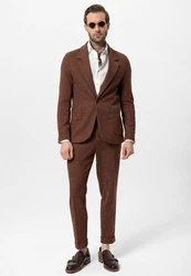 Antioch Winterjacke Alofi Slim Fit Braun/Dunkelrot/Bordeaux