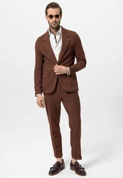 Antioch Winterjacke Alofi Slim Fit Braun/Dunkelrot/Bordeaux