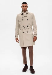 Antioch Trenchcoat Wintermantel Beige/Khaki/Braun