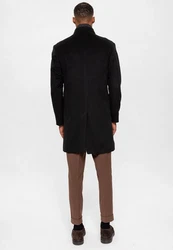 Antioch Wintermantel Stand Collar Schwarz