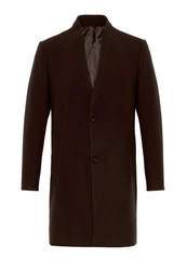 Antioch Wintermantel Stand Collar Braun/Dunkelbraun/Dunkelrot