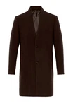 Antioch Wintermantel Stand Collar Braun/Dunkelbraun/Dunkelrot
