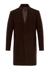 Antioch Wintermantel Stand Collar Braun/Dunkelbraun/Dunkelrot