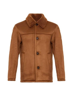 Antioch Winterjacke Faux Fur Collar Suede Coat