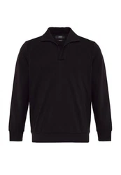Antioch Sweatshirt Turndown Collar Schwarz