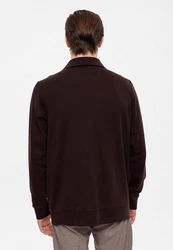 Antioch Sweatshirt Turndown Collar Dunkelrot/Bordeaux/Braun/Lila/Dunkelbraun