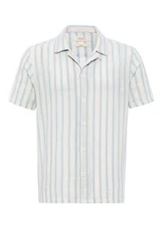 Blusenshirt Antonio - Striped - Short sleeved - Regular Fit