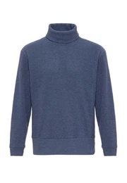 Sweatshirt Turtleneck Ribbed Jumper