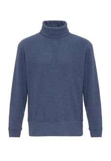 Antioch Sweatshirt Turtleneck Ribbed Jumper Dunkelblau/Grau/Blau/Hellblau