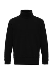 Antioch Sweatshirt Turtleneck Ribbed Jumper Schwarz