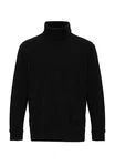 Antioch Sweatshirt Turtleneck Ribbed Jumper Schwarz