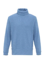 Sweatshirt Turtleneck Ribbed Jumper