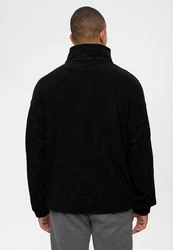Antioch Sweatshirt Half Zip High Neck Sweatshirt Schwarz/Dunkelgrau