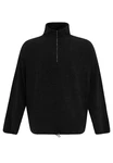 Antioch Sweatshirt Half Zip High Neck Sweatshirt Schwarz/Dunkelgrau