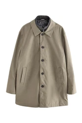 Next Steppmantel mit Trichterkragen Khaki/Beige/Dunkelgrün/Braun