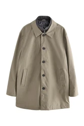 Next Steppmantel mit Trichterkragen Khaki/Beige/Dunkelgrün/Braun