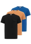 Dandalo Poloshirt Milos Braun/Beige/Mischfarben/Orange