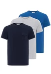 Dandalo Poloshirt Milos Blau/Dunkelblau/Grau Dandalo Poloshirt Milos Blau/Dunkelblau/Grau