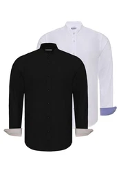 Dandalo Blusenshirt DEYVID Weiß/Schwarz/Dunkelblau/Rot