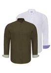 Dandalo Blusenshirt DEYVID Dunkelgrün/Khaki