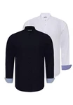 Dandalo Blusenshirt DEYVID Dunkelblau/Hellblau/Weiß