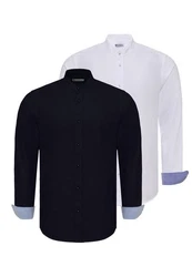 Dandalo Blusenshirt DEYVID Dunkelblau/Hellblau/Weiß