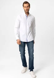 Dandalo Blusenshirt Dinko Weiß/Creme/Hellblau