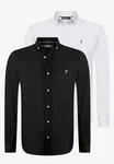 Jacey Quinn Blusenshirt 2 Pack Weiß/Creme/Schwarz/Beige