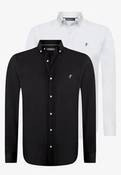Jacey Quinn Blusenshirt 2 Pack Weiß/Creme/Schwarz/Beige